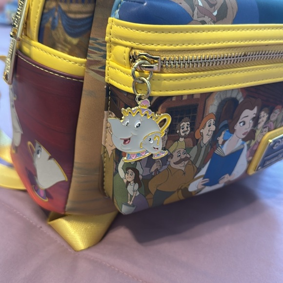 Loungefly Disney Beauty and the Beast Yellow Backpack - Picture 4 of 6
